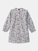 Robe fleurie en velours LAROZETTE / 24H2PFS1ROBA002