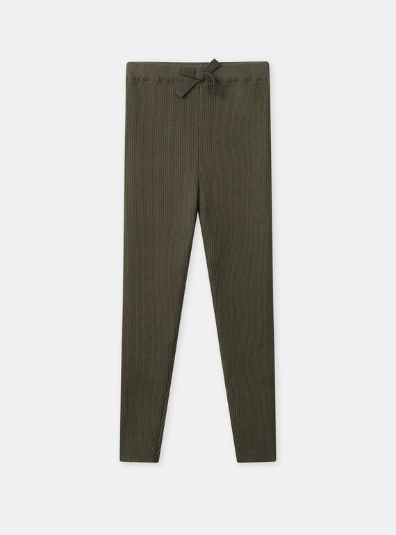 Legging vert kaki Fille NULEGETTE / 25H2PFQ1LG604