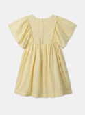 Robe jaune broderies anglaises MLARODETTE / 25E2PFK2ROBB104