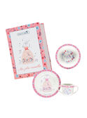 Kit repas rose et blanc ROPASFILLE / 19EZLAX2KTR001