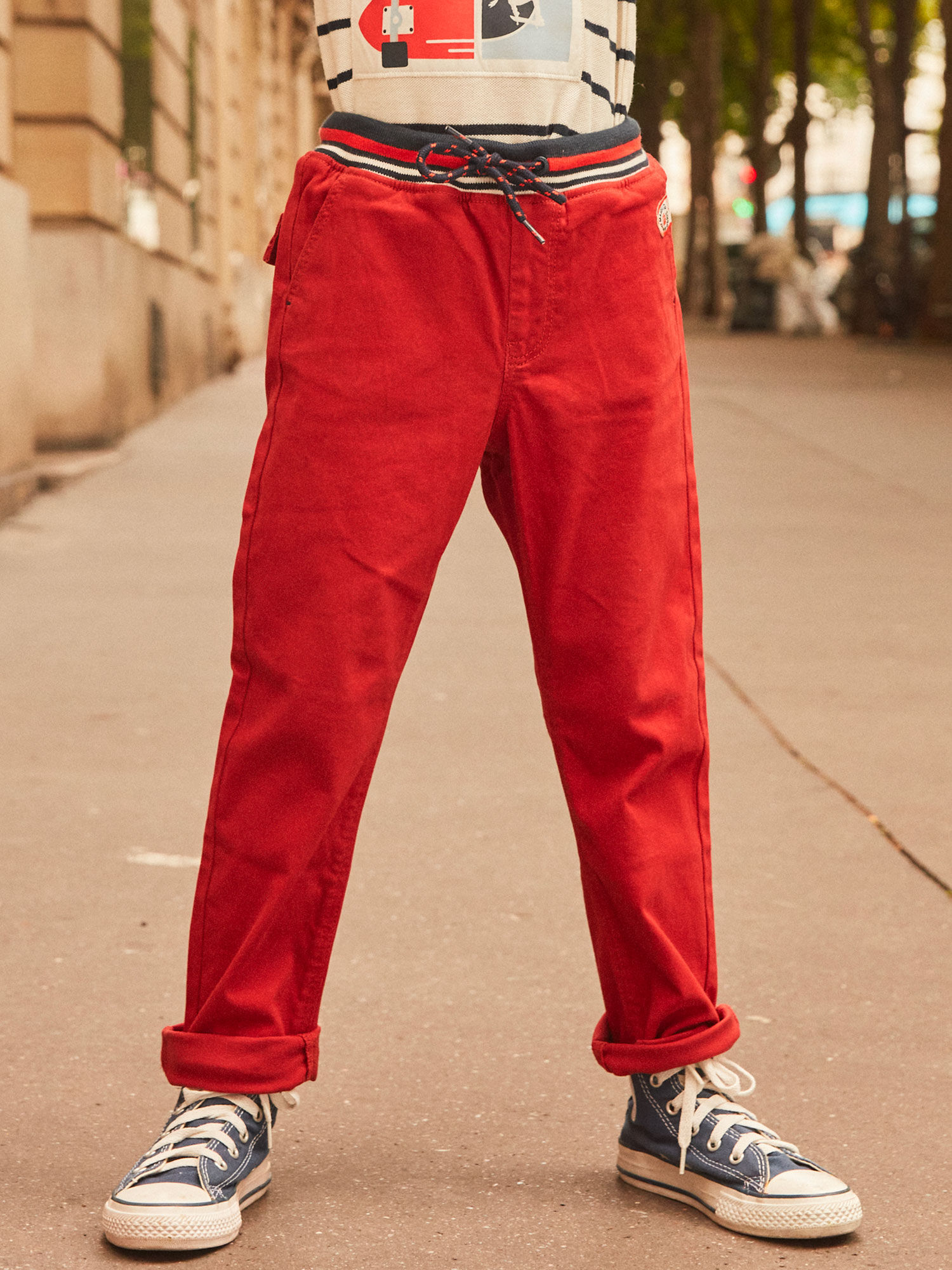 Pantalon 2025 droit rouge