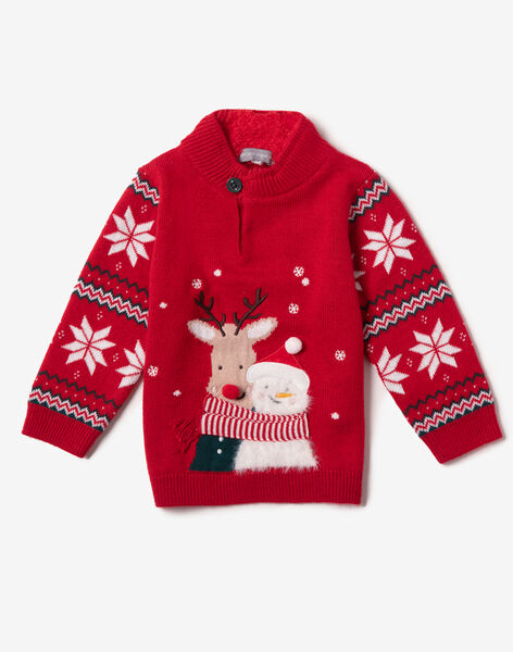 Pull De Noel Rouge Pull Gilet Et Cardigan Bebe Sergentmajor