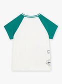 T-shirt écru motif graphique enfant garçon COTICHAGE / 22E3PGM2TMC001