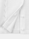 Gilet en mailles jersey blanc brodé de fleurs KRIKETTE 2 / 24E2PFB3CAR001