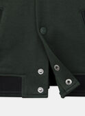 Teddy vert foncé avec patch "MJ" Garçon NICOLAGE / 25H3PGL1GILG633