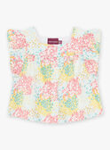Blouse en satin de coton à imprimé fleuri bébé fille CASABRINA / 22E1BFN1CHE811