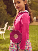 Sac fleur rose fuschia pailletés à bandoulière Fille NABAGUETTE / 25H4PFJ1BES304