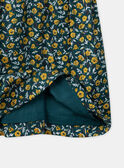 Robe bi-matière fleurie LYTRIETTE / 24H2PFO2ROB107