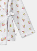 Ensemble de naissance en maille ajourée haut + pantalon + bonnet MORANE / 25E0NF15ENS000