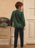 Pyjama Noel vert sapin LAPONAGE / 24H5PGF2PYJG614