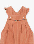 Barboteuse en velour camel rosé DAGIGI / 22H1BFF1SACI820
