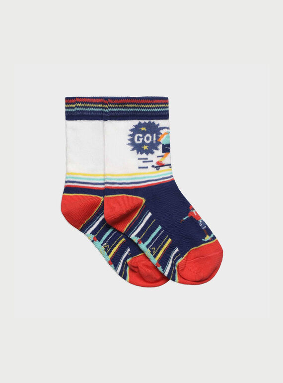 Chaussettes bleu marine RECIRCAGE / 19E4PGC1SOQ713