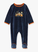 Pyjama et bonnet bleu nuit en velours GEKOKO / 23H5BGF1GRE713