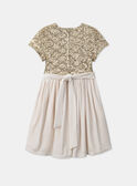 Robe à sequins dorés LEINETTE / 24H2PFT2ROB005