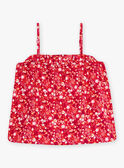Débardeur fuchsia à imprimé fleuri enfant fille CAUDEBETTE 1 / 22E2PFT3DEB304