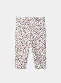 Legging imprimé fleuri côtelé Bébé Fille NAALINE / 25H1BFJ1LG002