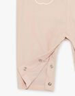 Salopette en velours côtélé beige-rosé DAKLELIA / 22H1BFR1SAL801