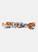 Bandeau blanc à imprimé fleurs et poissons multicolores KAZELIE / 24E4BFS1BAN001