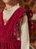 Robe rouge en velours côtelé GLEVELETTE / 23H2PFQ1CHSF506