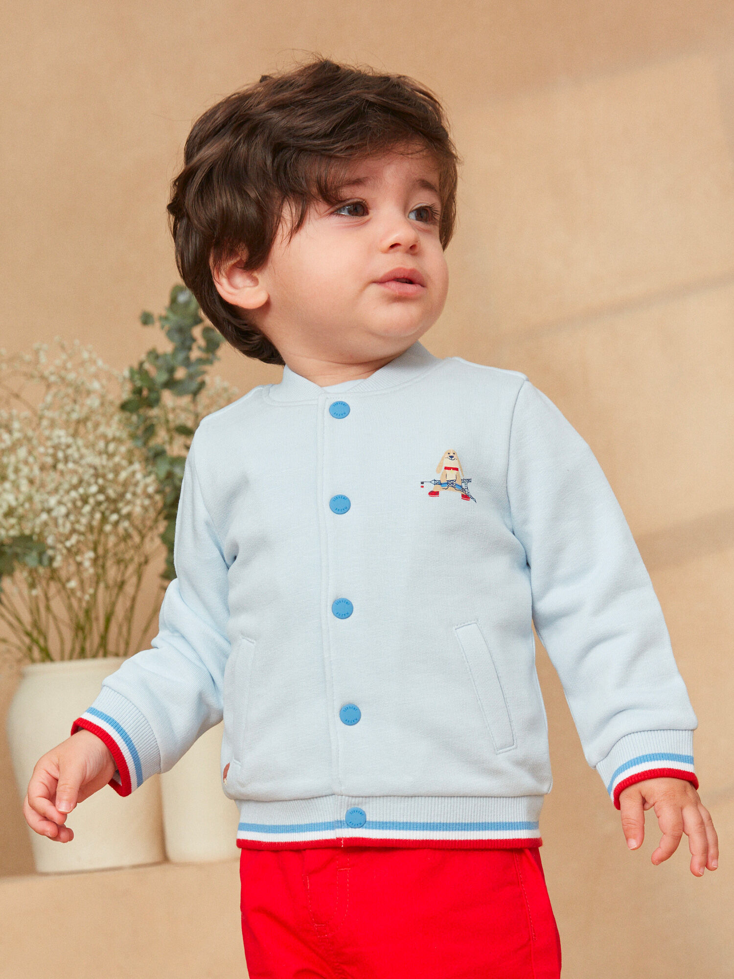 Gilet Bleu ciel Garcon Sergent Major