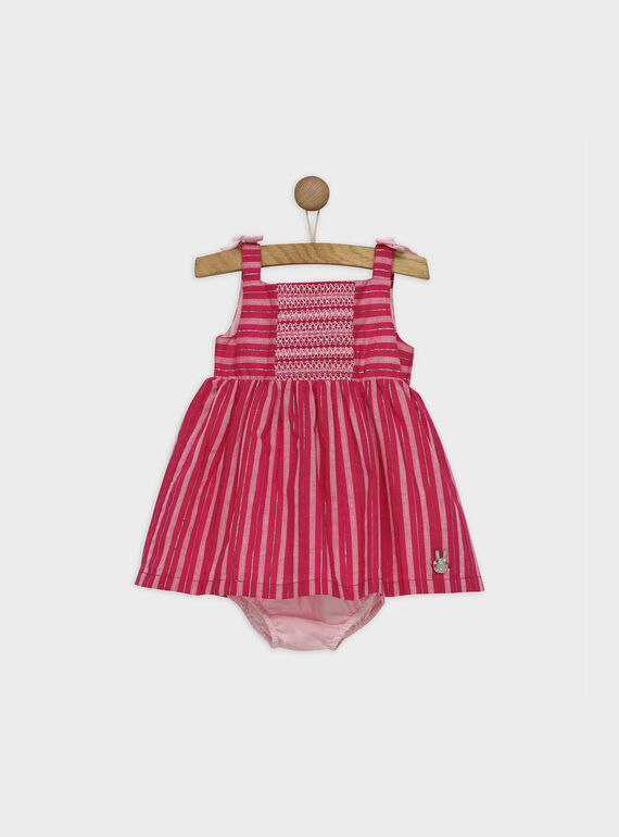 Robe chasuble rose RATILDA / 19E1BFP1CHS309