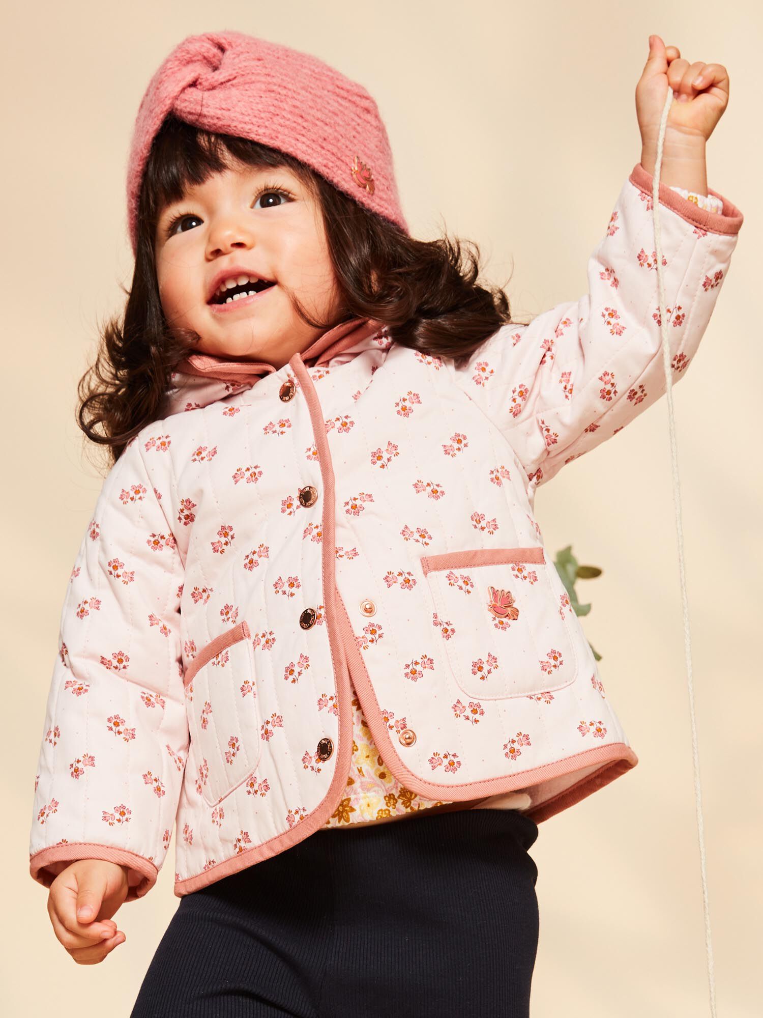 Manteau sales rose enfant