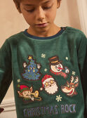 Pyjama Noel vert sapin LAPONAGE / 24H5PGF2PYJG614