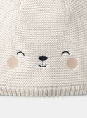 Bonnet Beige Chiné LINONO / 24H4BG62BONA011