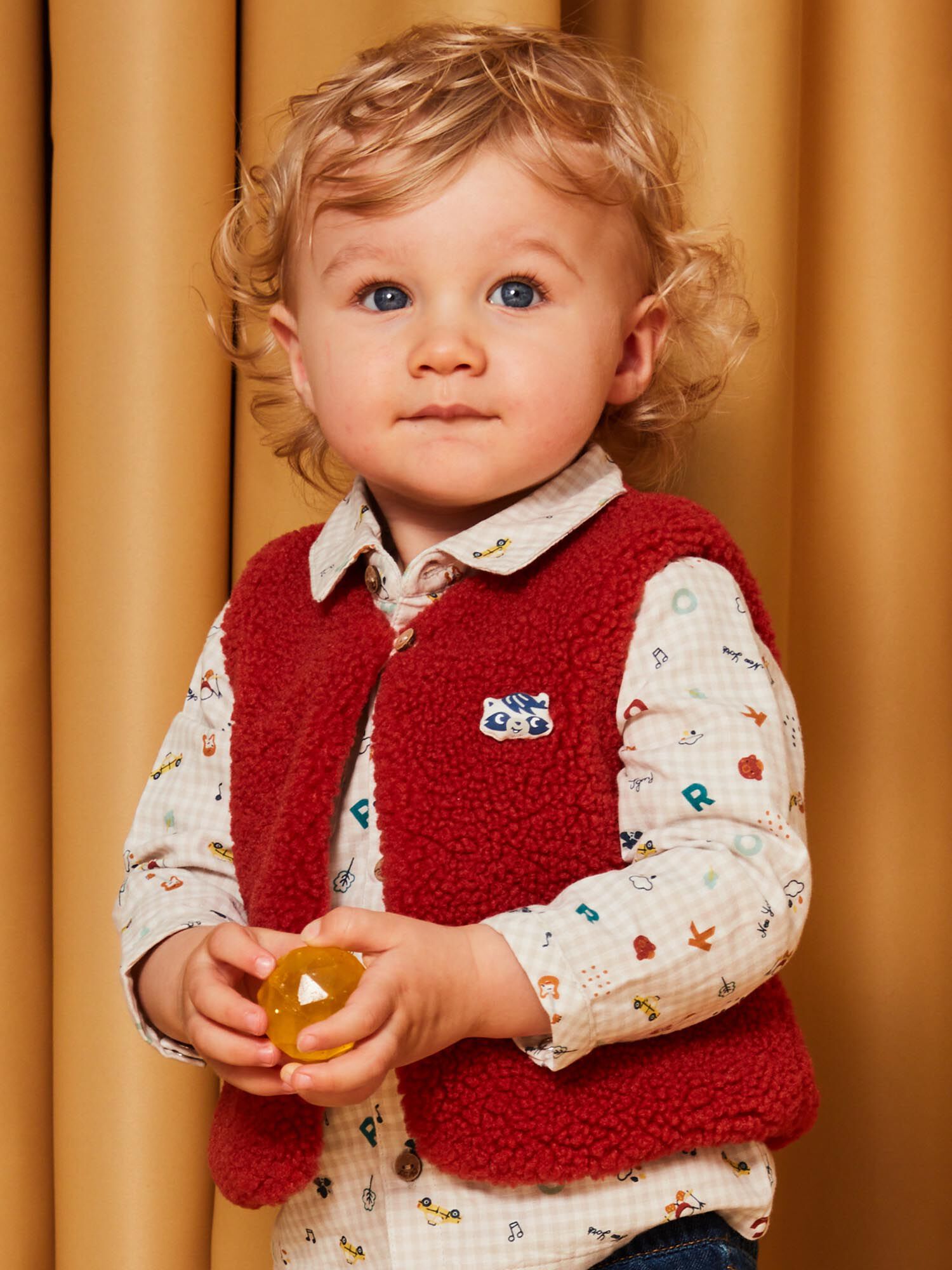 Gilet fourrure sans manche enfant discount