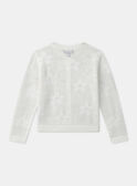 Gilet écru fleur MLECARETTE / 25E2PFO1CAR001