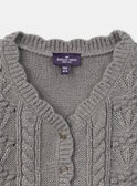 Cardigan tressé fantaisie LANADIA / 24H1BFQ1CAR940