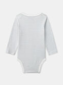 Lot de 3 bodies à rayures, imprimé ou uni Bébé Garçon NEJESSE / 25H5BGC2BDLA002
