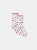 Chaussettes jacquard cerises MLUCHOETTE / 25E4PFQ1SOQ000