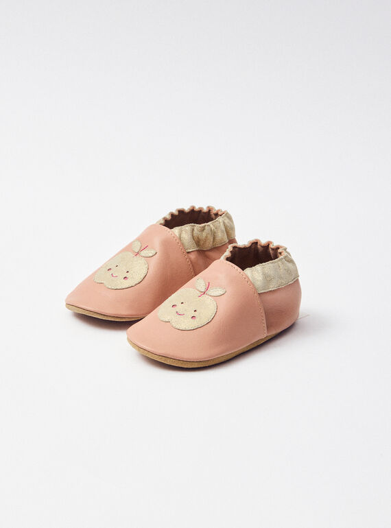 Chausson Cuir Rose NAGAIA / 25F10BF31CHC312