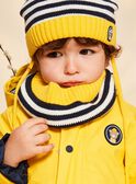 Snood en tricot bleu marine à rayures FILARGO / 23E4BG51SNO070