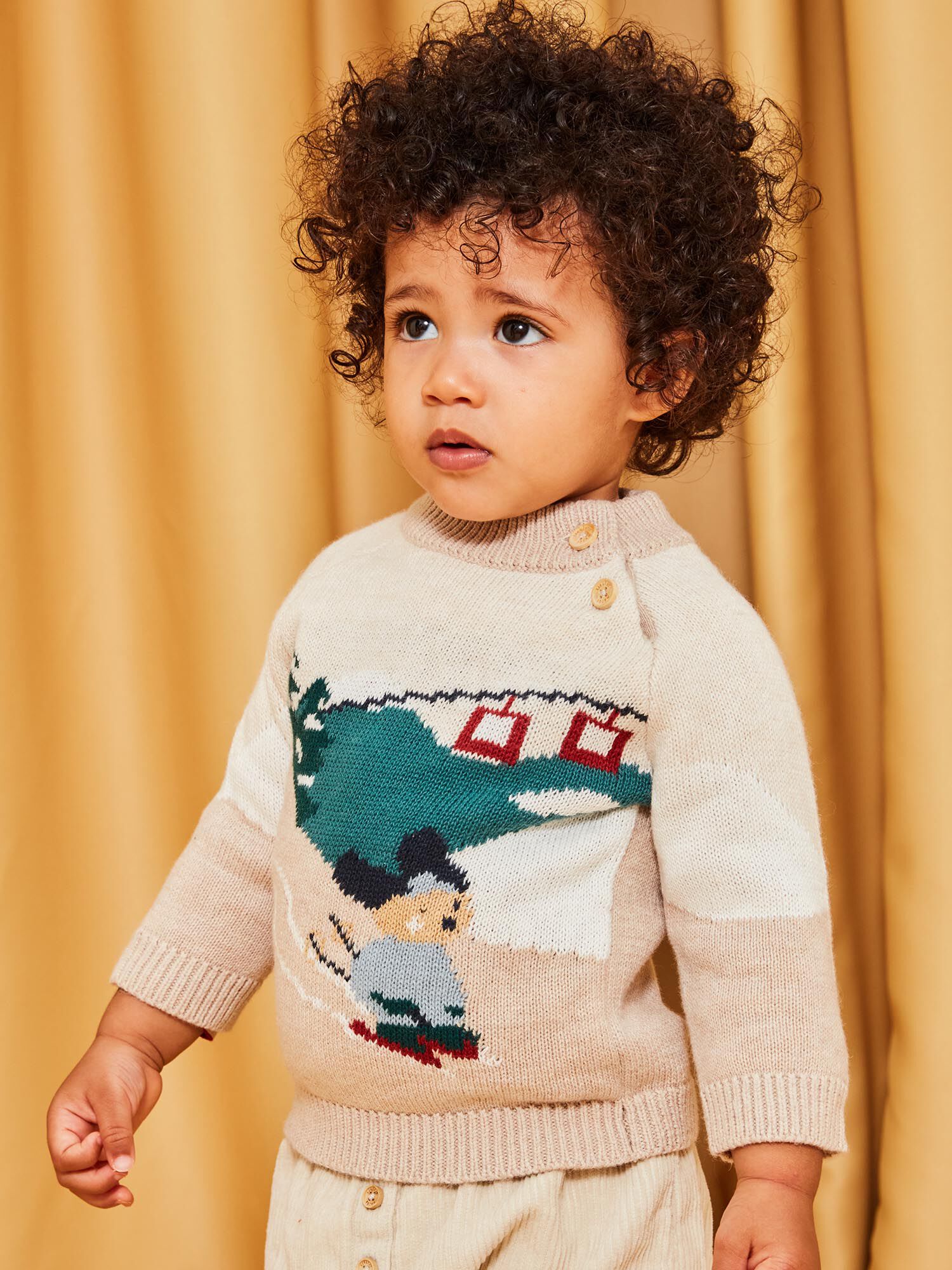 Pull on sale beige garcon