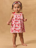 Robe body imprimée cerises coeurs MAULINE / 25E1BFQ1ROB000