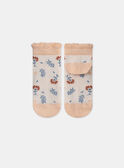 Chaussettes jacquard fleurs MLOCHOETTE / 25E4PFP1SOBD300