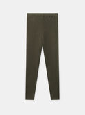 Legging vert kaki Fille NULEGETTE / 25H2PFQ1LG604