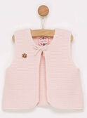 Cardigan sans manches rose PALONA / 18H1BFH1CSM301