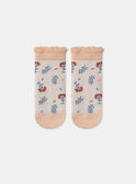 Chaussettes jacquard fleurs MLOCHOETTE / 25E4PFP1SOBD300
