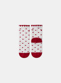 Chaussettes écrues jacquard coeur  MOPIETTE / 25E4PFJ1SOQ001