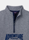 Sweat Shirt Bleu chiné LYBOCAGE / 24H3PGO1SWE222