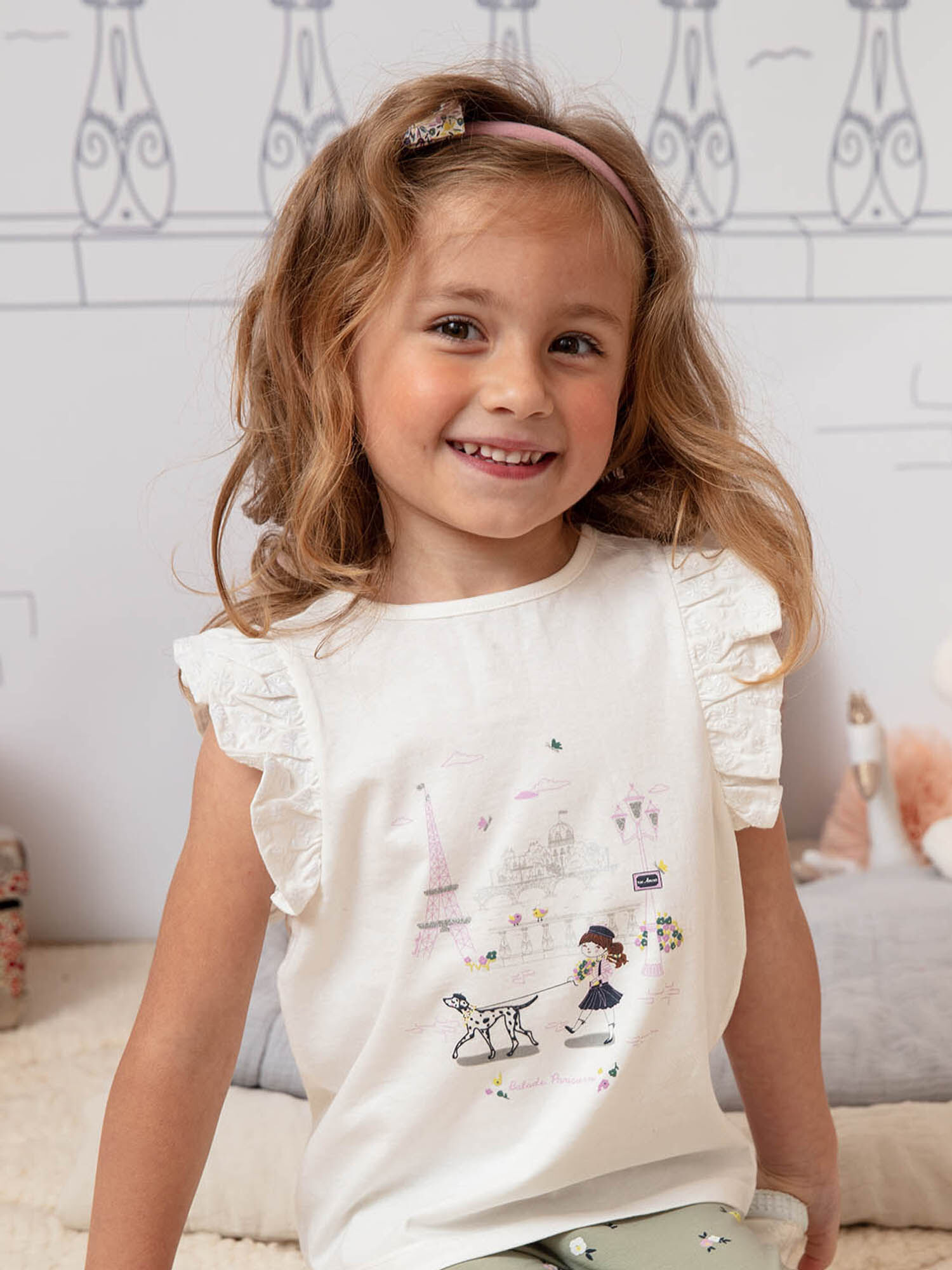 Tee shirt dentelle fille sale