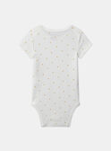 Lot de 3 bodies bébé garçon à manches courtes en coton issu de l'agriculture biologique MEISIDORE / 25E5BG43BDL001