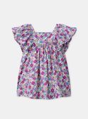 Robe et bloomer imprimé fleuri à manches volantes Bébé Fille NAAMELIE / 25H1BFJ2ROB002