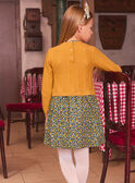 Robe bi-matière fleurie LYTRIETTE / 24H2PFO2ROB107