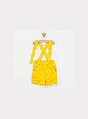 Ensemble chemisier ecru + short jaune à bretelles NAKIKOU / 18E1BFI1ENS001
