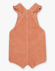 Barboteuse en velour camel rosé DAGIGI / 22H1BFF1SACI820