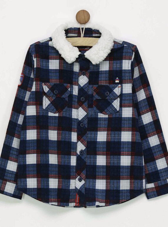 Chemise bleue POUJIAGE / 18H3PGQ1CHM208